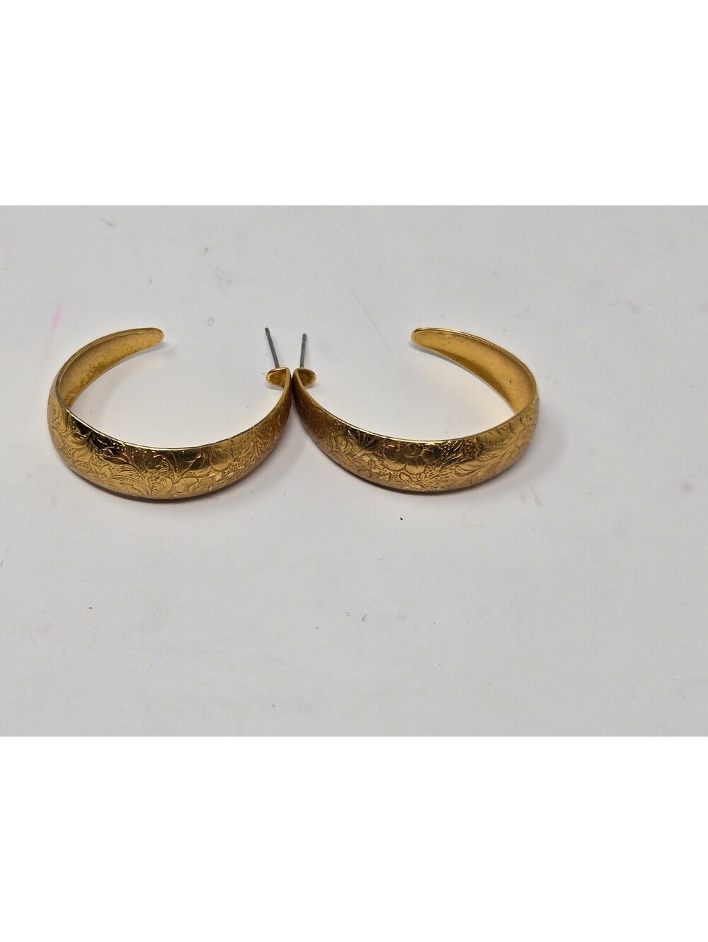 Vintage Montana Silversmiths Gold-Plated Engraved Western Filigree Floral Wide